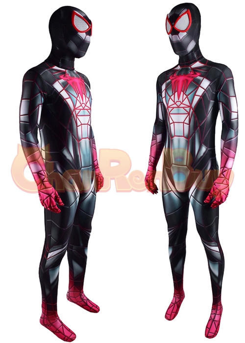 Spider Man Miles Morales Costume Cosplay Programmable Matter Suit Cosplay Bodysuit
