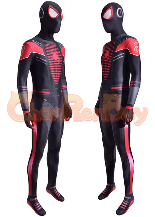 Spider Man Miles Morales Costume 2020 Suit Cosplay Bodysuit