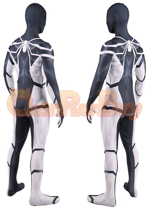 Spider Man Costume Black Future Foundation Suit Cosplay Bodysuit