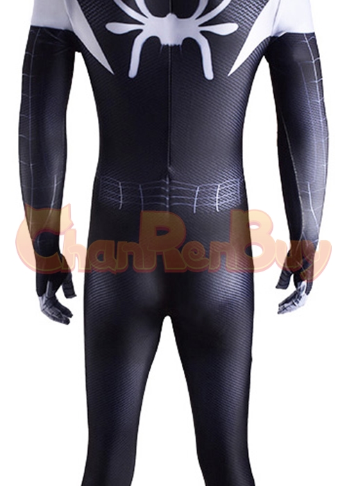 Spider Man Venom Symbiote Miles Morales Costume Cosplay Bodysuit
