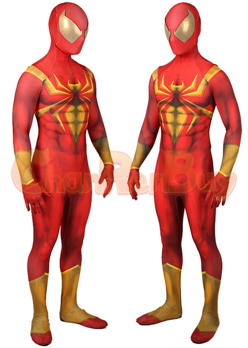 Spider Man Costume Iron Spider Armor Suit Cosplay Bodysuit