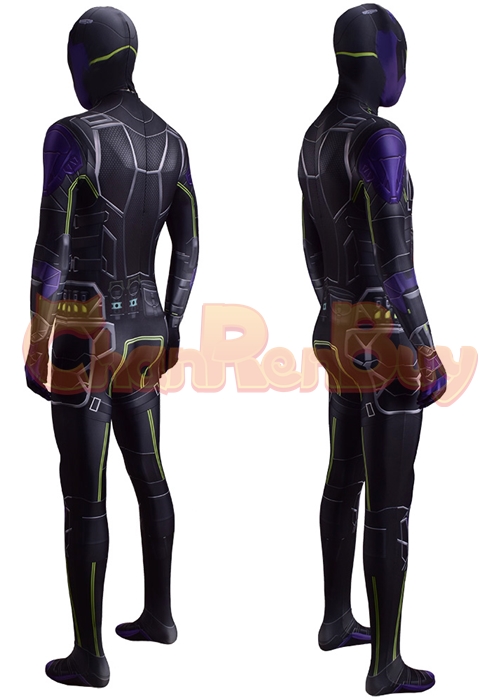 Spider Man Costume Miles Morales The Prowler Aaron Davis Suit Cosplay Bodysuit