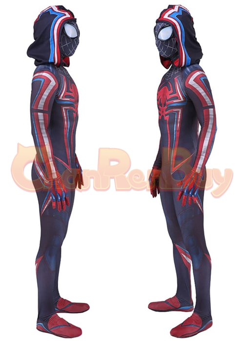 Spider Man Costume Miles Morales 2099 Suit Cosplay Bodysuit