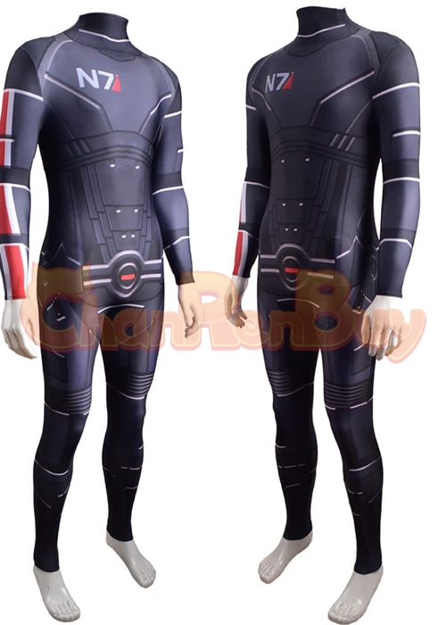 Mass Effect 3 Commander Shepard Costume Cosplay Bodysuit