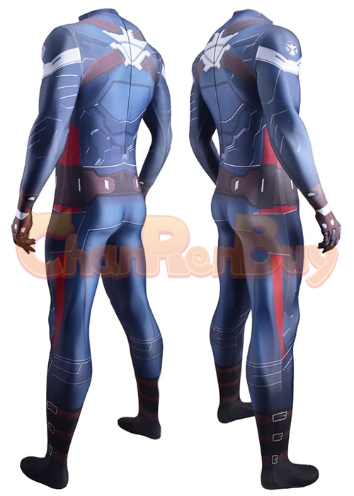 Captain America The Winter Soldier Costume Cosplay Bodysuit