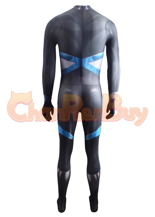 X Men Domino Costume Cosplay Neena Thurman Bodysuit