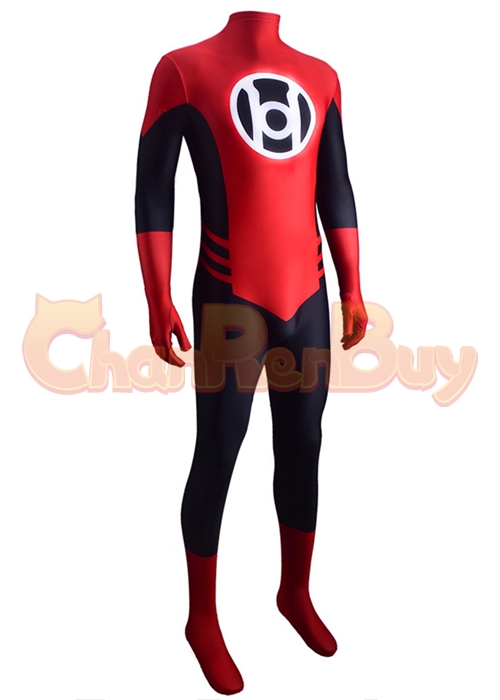 Green Lantern Red Lantern Corps Costume Cosplay Bodysuit