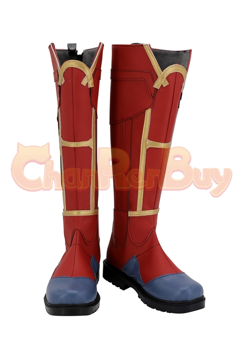 Captain Marvel Shoes Cosplay Carol Danvers Boots-Chaorenbuy Cosplay