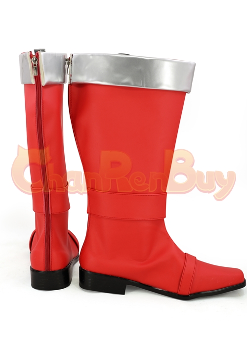 Shishi Red Rakki Lucky Shoes Uchu Sentai Cosplay Boots -Chaorenbuy Cosplay