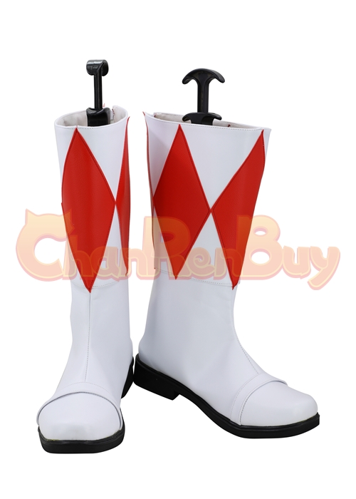 Red Ranger Shoes Mighty Morphin Power Rangers Geki Cosplay Boots-Chaorenbuy Cosplay