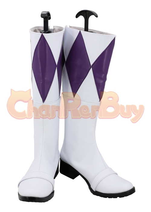 Purple Ranger Shoes Mighty Morphin Power Rangers Cosplay Boots-Chaorenbuy Cosplay