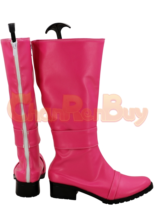 Washi Pink Shoes Uchu Sentai Kyuranger Raptor 283 Type 283 Cosplay Boots-Chaorenbuy Cosplay