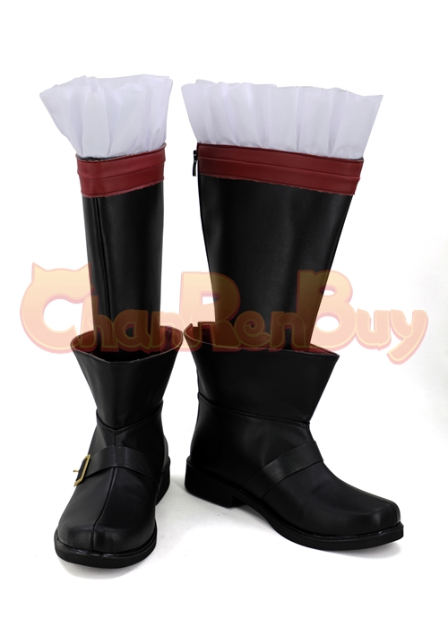 Plague Bringer Shoes Final Fantasy XIV FF14 BLACK MAGE Cosplay Boots-Chaorenbuy Cosplay