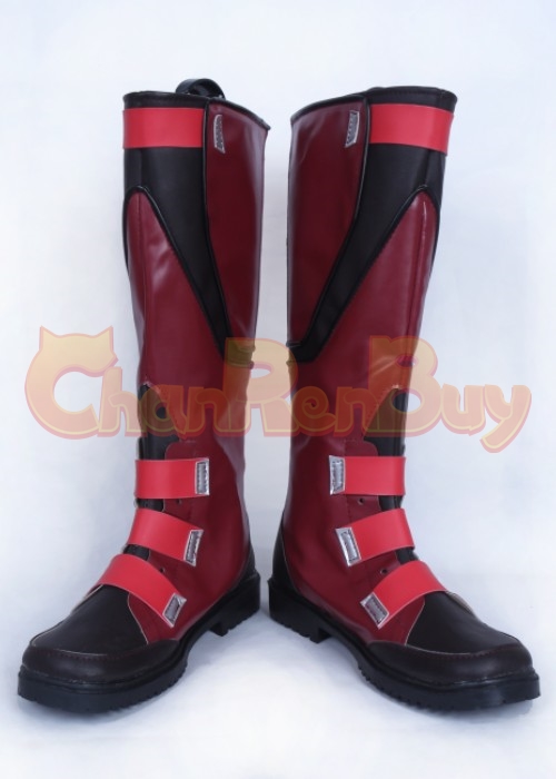 Captain America Shoes  The Avengers Steven Rogers Red Cosplay Boots-Chaorenbuy Cosplay