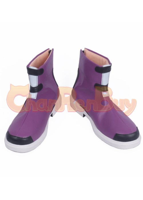 Garfield Mark Logan Shoes Young Justice Beast Boy Cosplay Purple Boots
