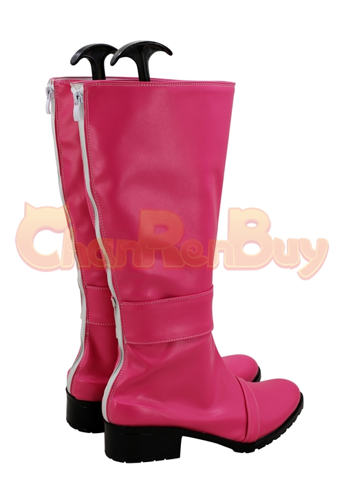 Washi Pink Shoes Uchu Sentai Kyuranger Raptor 283 Type 283 Cosplay Boots-Chaorenbuy Cosplay