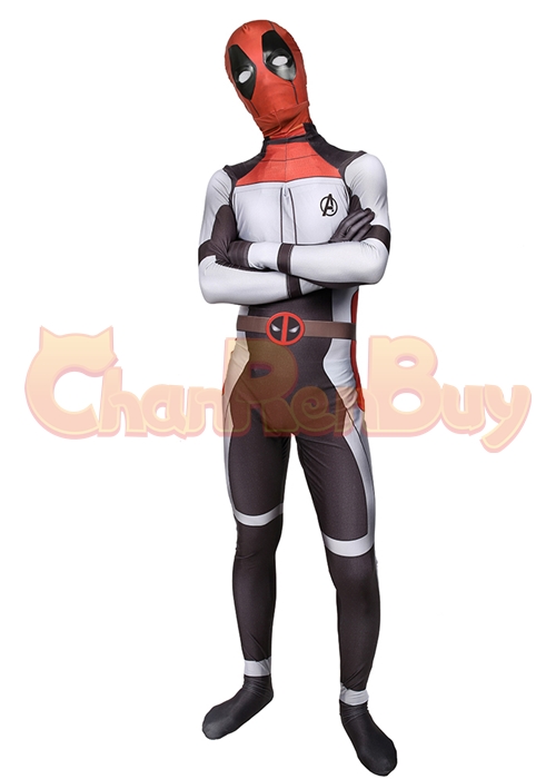 Avengers Endgame Quantum Realm Deadpool Costume Cosplay Bodysuit