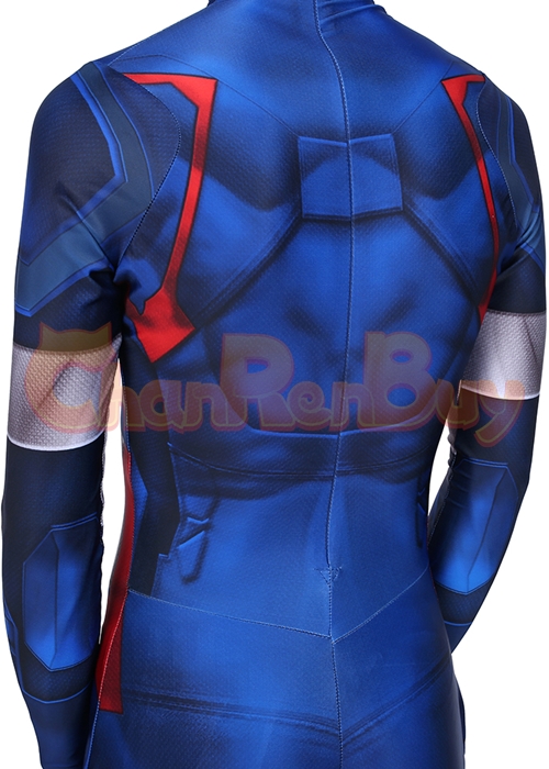 Avengers Endgame Captain America Costume Cosplay Bodysuit