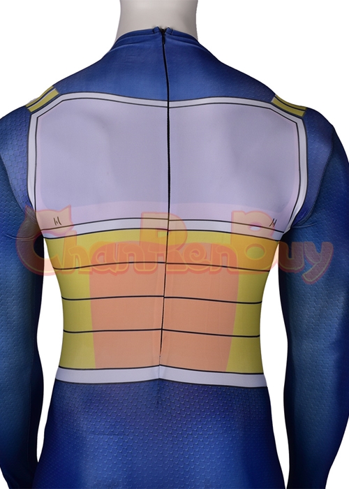 Dragon Ball Fighter Z Super Saiyan Vegeta Costume Cosplay Blue Bodysuit