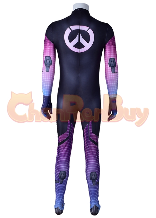 Overwatch Sombra Hacker Costume Cosplay Bodysuit