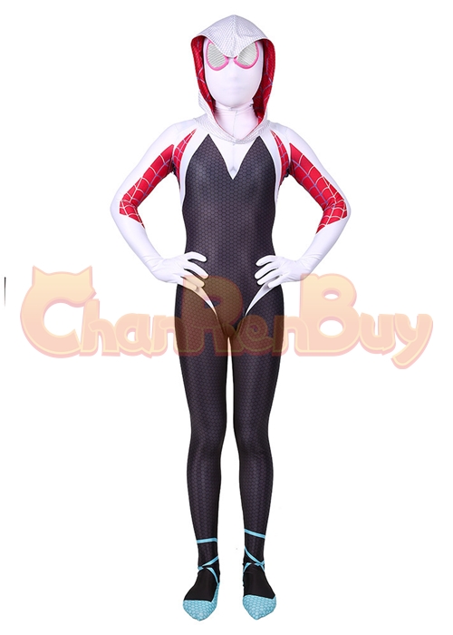 Spider Man Into The Verse Spider Gwen Stacy Costume Cosplay Bodysuit