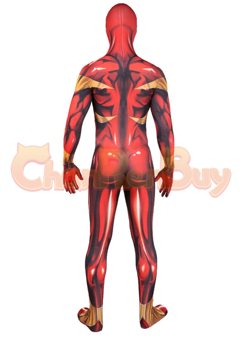 Iron Spider Man Suit Costume Peter Parker Cosplay Bodysuit Golden Ver.