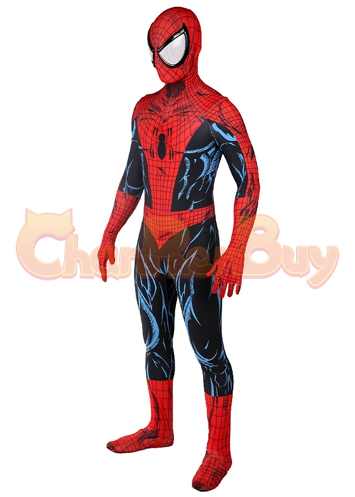 Ultimate Spider Man Costume Peter Damaged Suit Cosplay Bodysuit