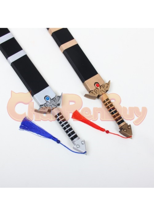 The Legend of Heroes: Kuro no Kiseki Aaron Wei  Twin Swords Cosplay Prop