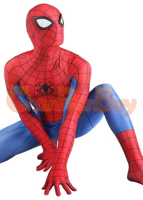 Spider Man Classic Suit Peter Parker Costume Cosplay Bodysuit