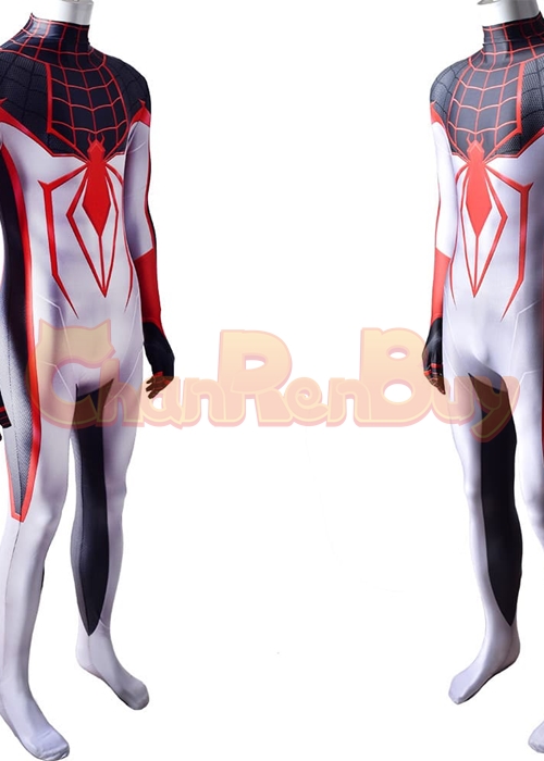 Spider Man Miles Morales Costume T.R.A.C.K. Suit Cosplay Bodysuit