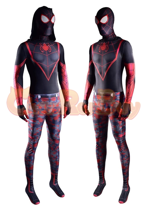 Spider Man Miles Morales Costume Cosplay The End Suit Cosplay Bodysuit
