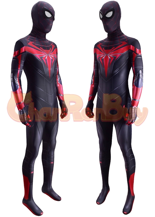 Spider Man Miles Morales Costume The Advanced Tech Suit Cosplay Bodysuit