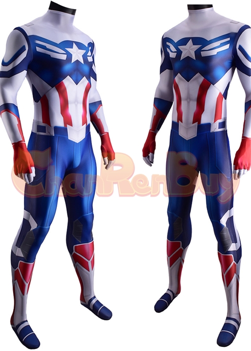 The Falcon and the Winter Soldier Costume Sam Wilson Cosplay Bodysuit