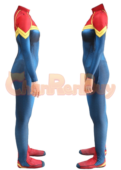 Captain Marvel Costume Carol Danvers Cosplay Bodysuit Ver.2