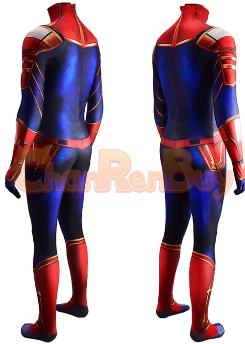 Captain Marvel Costume Carol Danvers Cosplay Bodysuit Ver.3