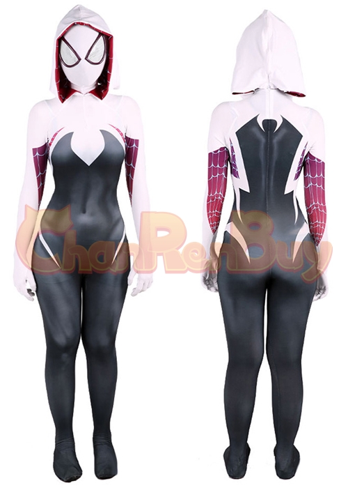 Spider Gwen Costume Gwen Stacy Cosplay Bodysuit Ver.2