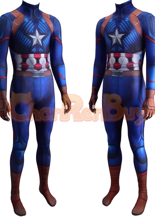 Avengers 2 Captain America Costume Steve Rogers Cosplay Bodysuit