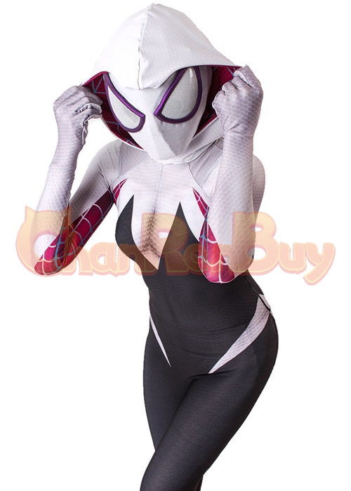 Spider Gwen Costume Gwen Stacy Cosplay Bodysuit Ver.3