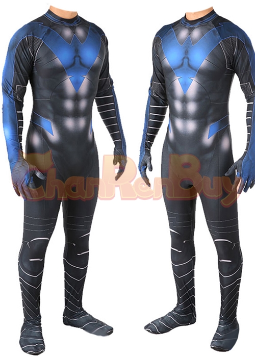 Nightwing Costume Cosplay Bodysuit Ver.1