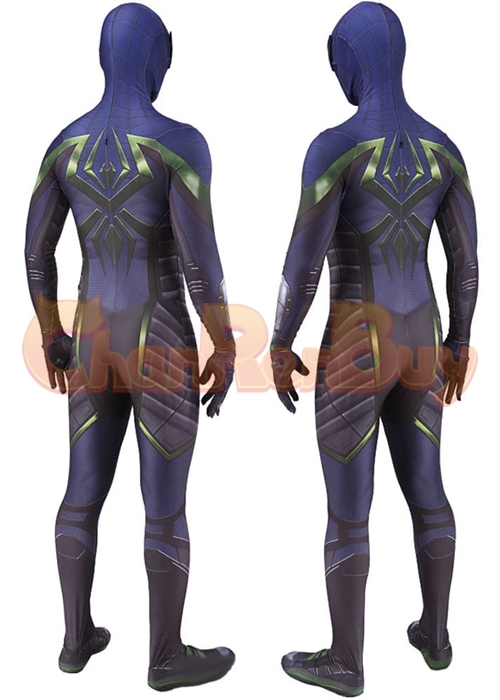 Spider Man Miles Morales Costume Purple Reign Suit Cosplay Bodysuit Ver.2