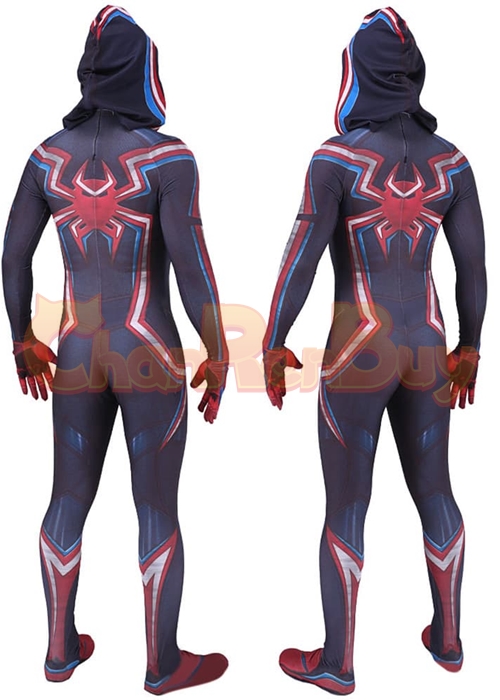 Spider Man Costume Miles Morales 2099 Suit Cosplay Bodysuit