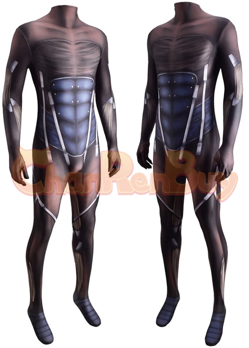 Metal Gear Raiden Snake Costume White Devil Cosplay Bodysuit