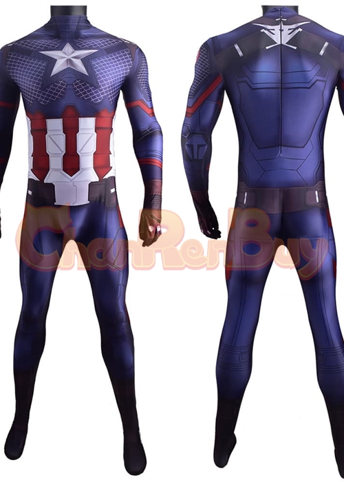 Avengers Endgame Captain America Costume Cosplay Bodysuit Ver.3