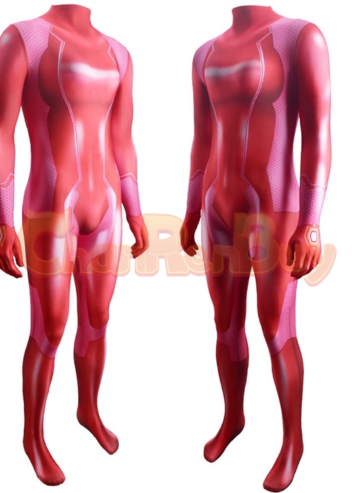 Metroid Samus Aran Zero Costume Red Cosplay Bodysuit