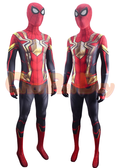 Spider Man 3 No Way Home Costume Iron Spider Suit Cosplay Bodysuit ...