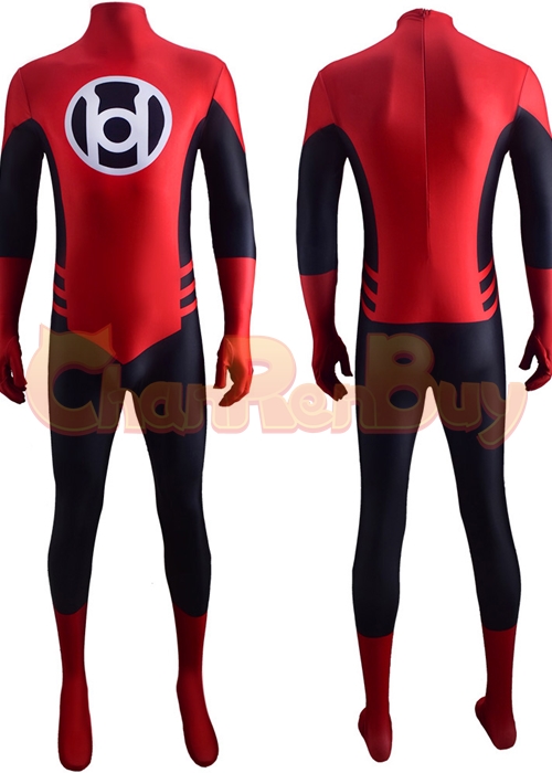 Green Lantern Red Lantern Corps Costume Cosplay Bodysuit