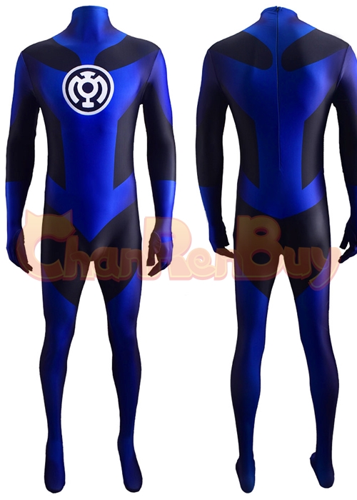 Green Lantern Blue Lantern Corps Costume Cosplay Bodysuit