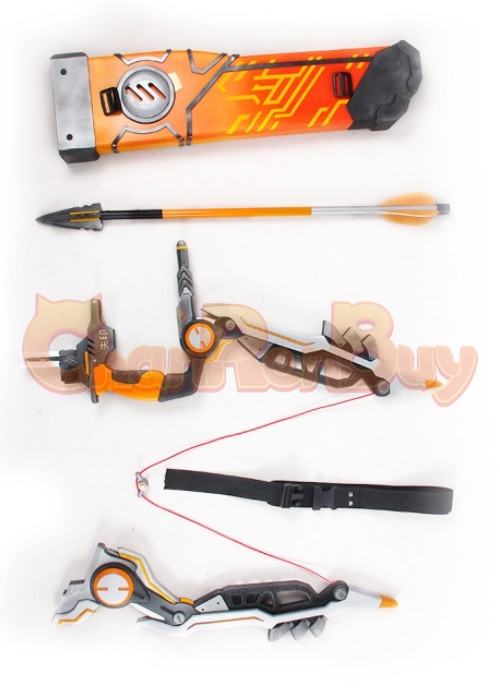 OW Overwatch Shimada Hanzo Cyber Ninja Bow Arrow Quiver Cosplay Prop-Chaorenbuy Cosplay