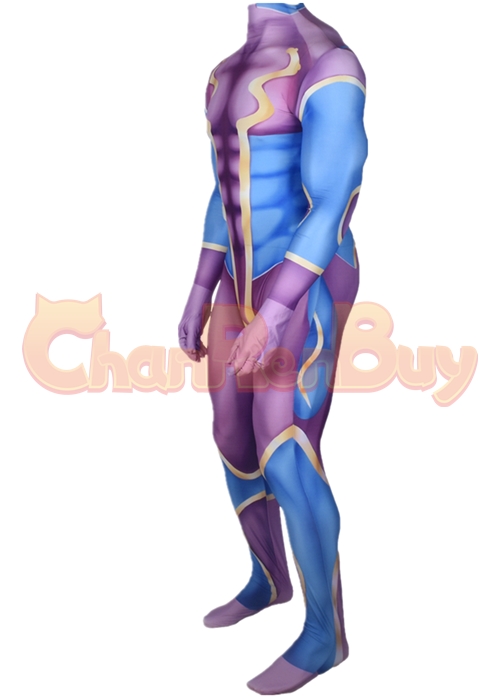 Jojo's Bizarre Adventure Star Platinum Costume Cosplay Bodysuit