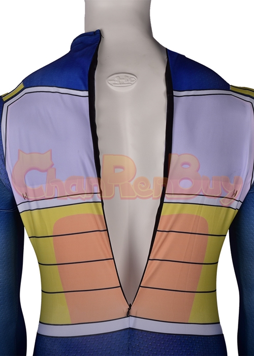 Dragon Ball Fighter Z Super Saiyan Vegeta Costume Cosplay Blue Bodysuit